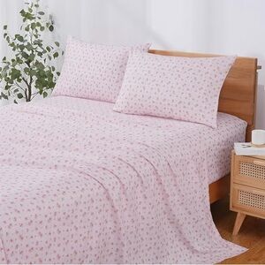 Roses Blush TWIN sheet set pillow case Victorian Floral Pink Coquette